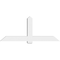 Ekena Millwork Eugene Architectural Grade PVC Gable Bracket, 72"W x 30"H x 6"D x 6"F, 10/12 Pitch GBP072X30X0606EUG00 - alternate 3